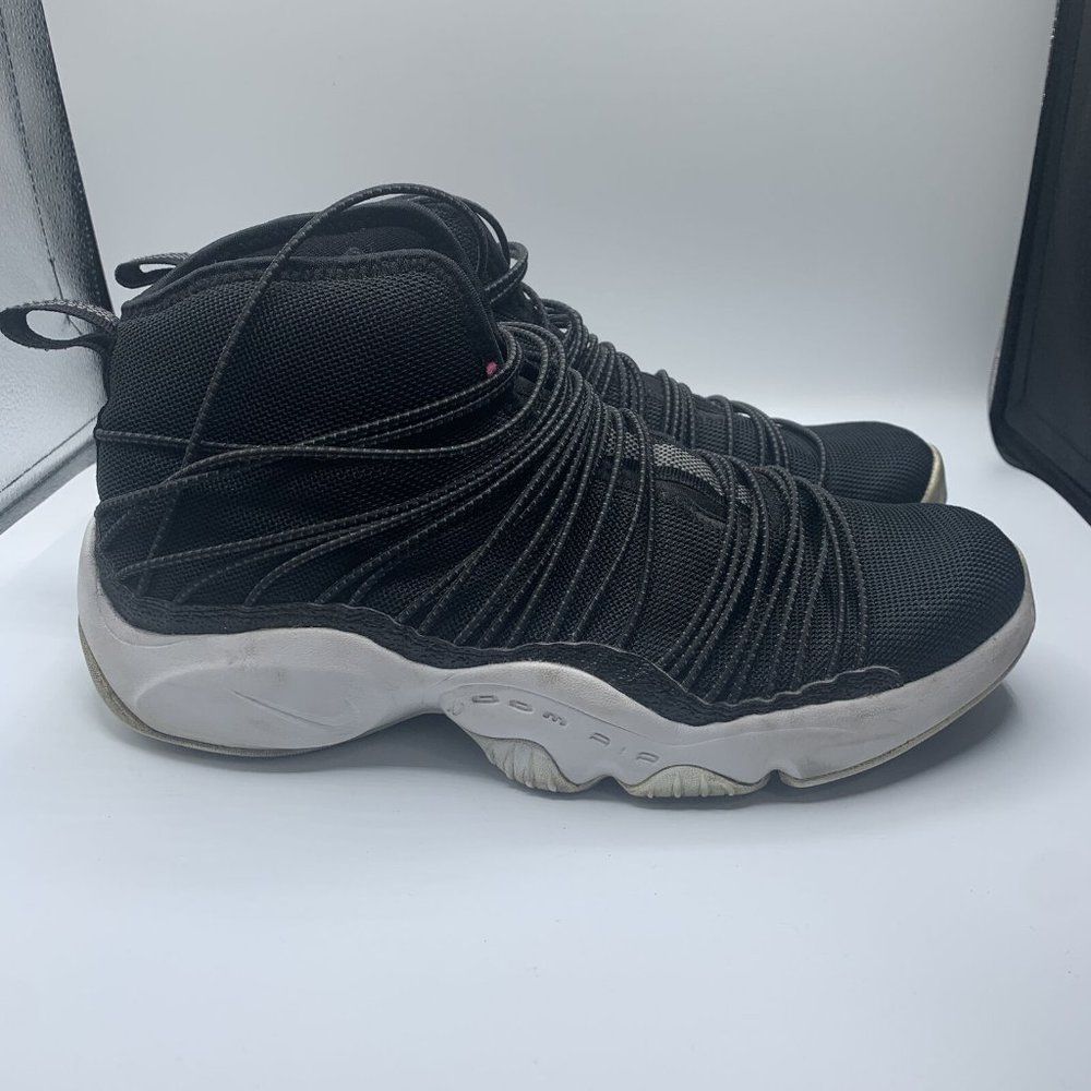 Nike Mens Air Zoom Cabos 845058-001 Black High Top Basketball Shoes Size 11.5